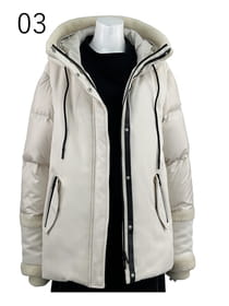 ボアトリミング ダウンコート