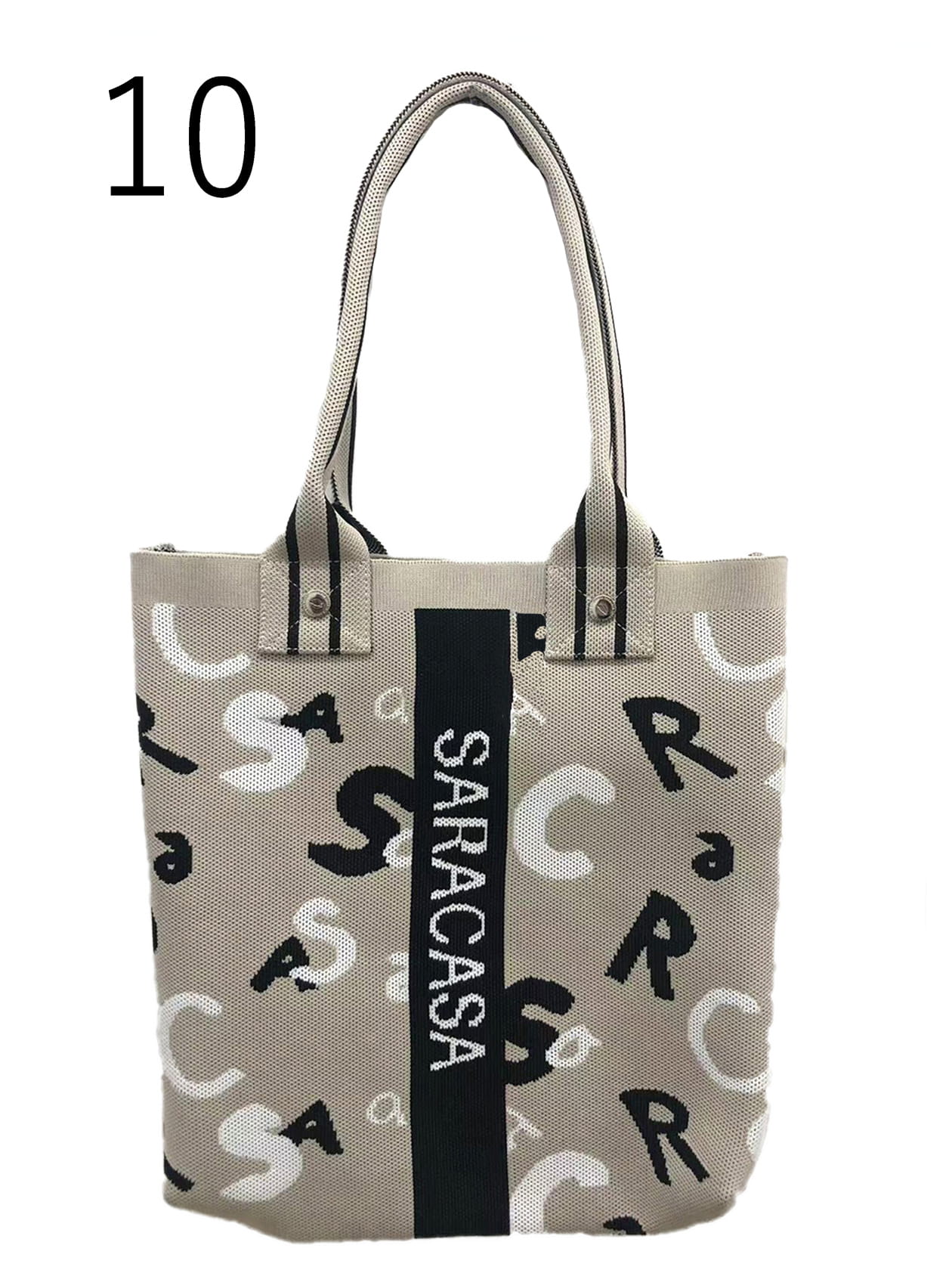 ニットジャカード トートバッグ