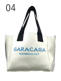 ニットジャカード ロゴバッグ