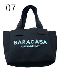 ニットジャカード ロゴバッグ