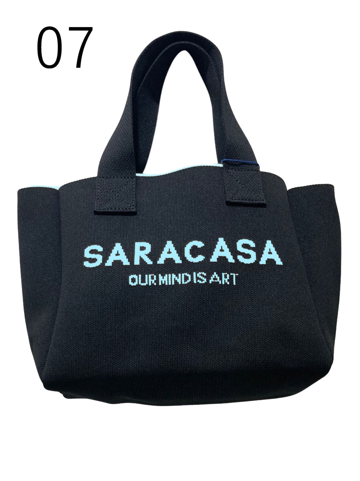 ニットジャカード ロゴバッグ