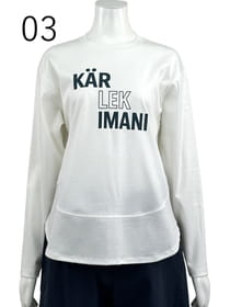 ロゴ 綿スムースカットソー