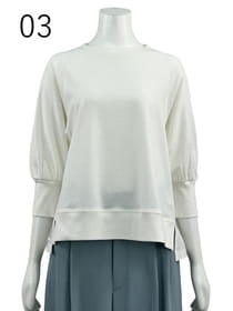 ソフトクリア天竺 七分袖カットソー