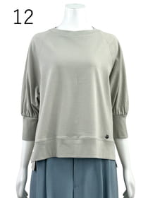ソフトクリア天竺 七分袖カットソー