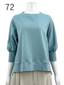 ソフトクリア天竺 七分袖カットソー