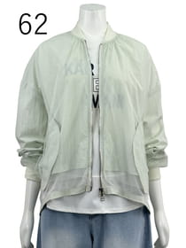 シアーモチーフ ナイロンタフタブルゾン