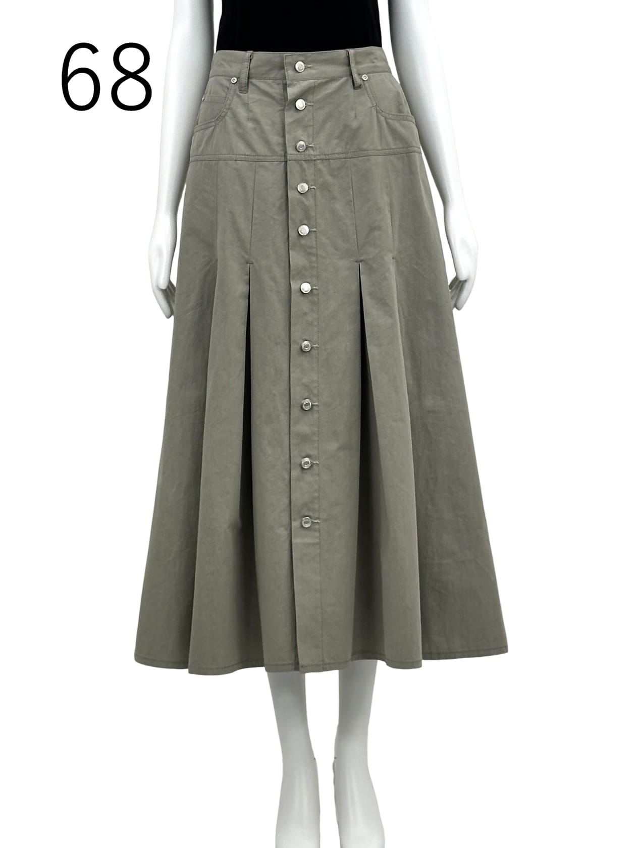サファリ プリーツスカート