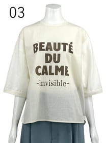 ワッシャーローン切替 ロゴカットソー