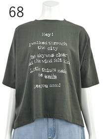 コットン天竺メッセージTシャツ