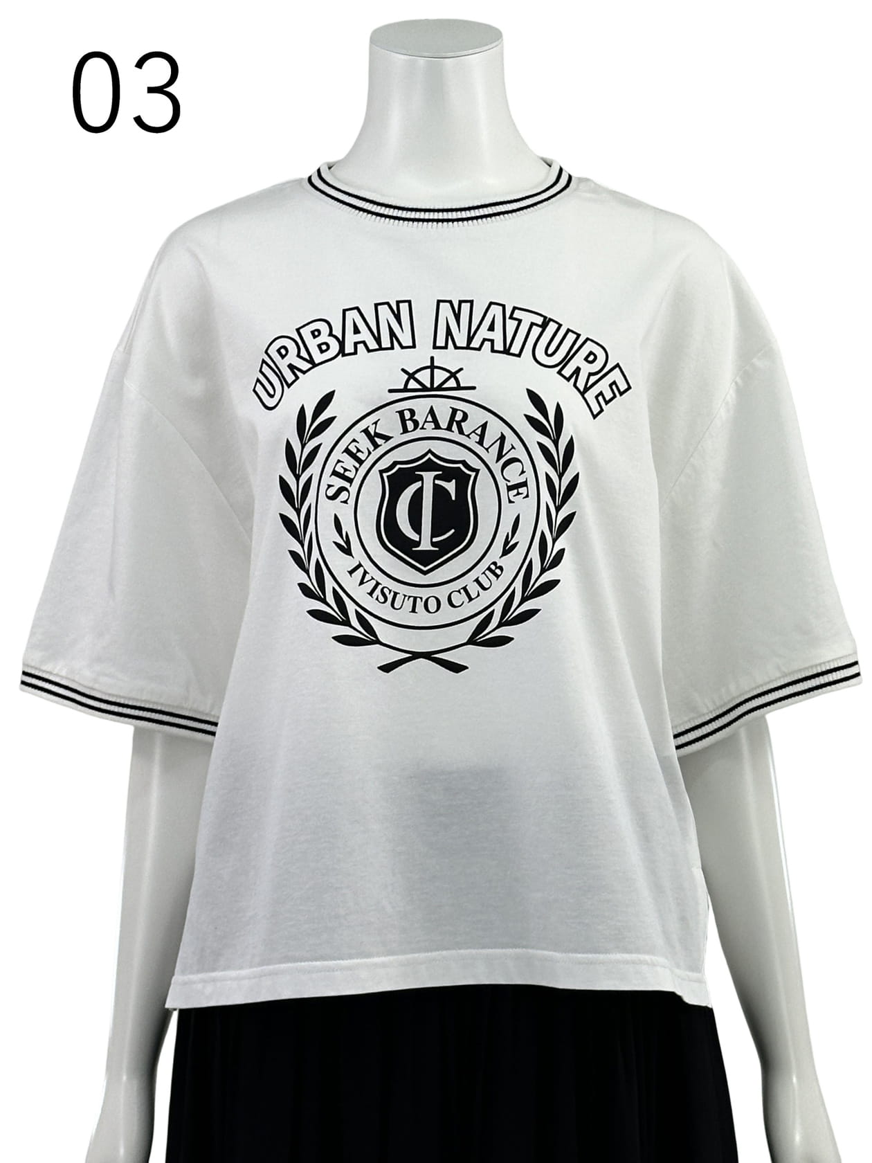 コットン天竺マリンモチーフTシャツ
