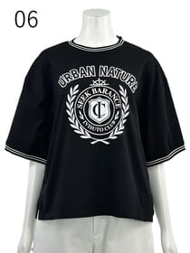 コットン天竺マリンモチーフTシャツ