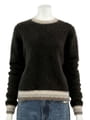 FOX CASHMERE 配色 リブ プルオーバー
