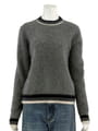 FOX CASHMERE 配色 リブ プルオーバー