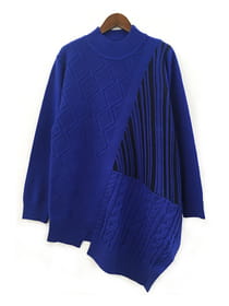 編地変化 ハイネックチュニック