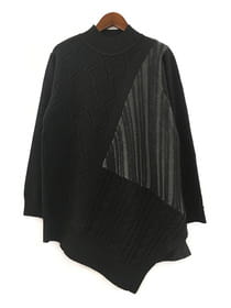 編地変化 ハイネックチュニック