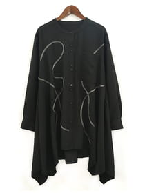 コード刺繍 イレギュラーヘムチュニック