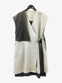 大人モードベルト付きベスト