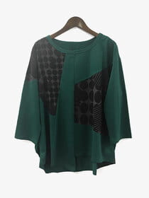 変形切替えデザインプルオーバー