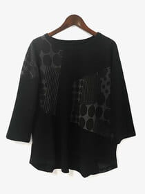 変形切替えデザインプルオーバー