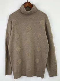 ふわふわシャギードットニットチュニック