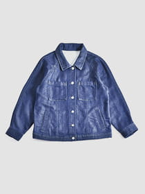 シアバター配合柔らか裏パイルデニム調Ｇジャン