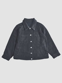 シアバター配合柔らか裏パイルデニム調Ｇジャン