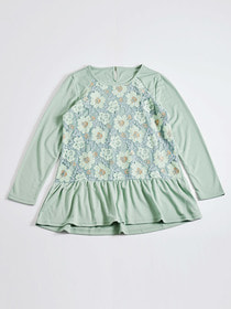 Ａラインフロントレースチュニック