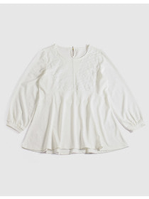 レース付きフレアチュニック