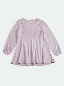 レース付きフレアチュニック