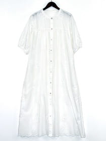 高機能立体刺繍ひんやりワンピース