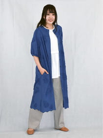 高機能立体刺繍ひんやりワンピース