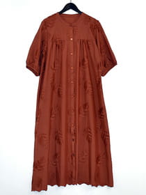 高機能立体刺繍ひんやりワンピース