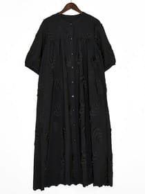 高機能立体刺繍ひんやりワンピース