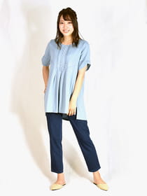 ミント配合COOLスリム美脚パンツ