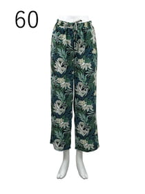 トロピカル柄イージーパンツ