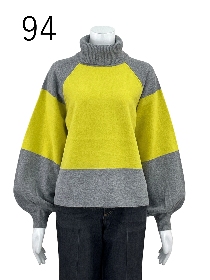 ラクーン 混配色 ニットプルオーバー