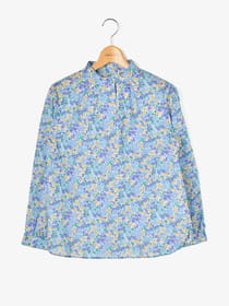 ソレイユフラワープリントブラウス