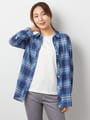 ビックチェックローンブラウス
