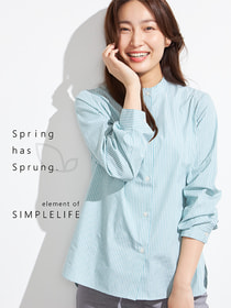 スリムストライプブラウス