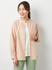 スリムストライプブラウス