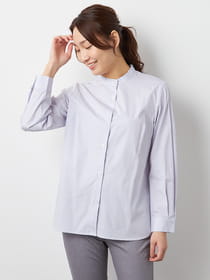 スリムストライプブラウス