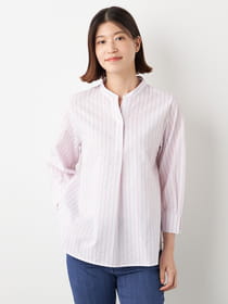 パナマストライプブラウス