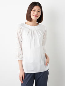 フラワーレースブラウス