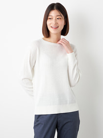 【3buy40%OFF！対象商品】ケーブルクルーネックニット