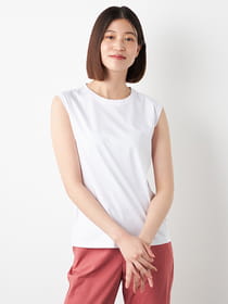【早割30%OFF対象】80/- シルケットスムースノースリーブ