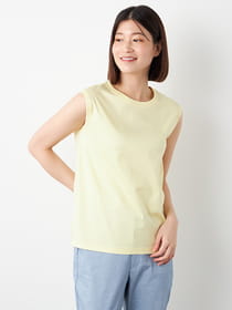【早割30%OFF対象】80/- シルケットスムースノースリーブ