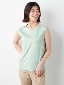 【早割30%OFF対象】80/- シルケットスムースノースリーブ