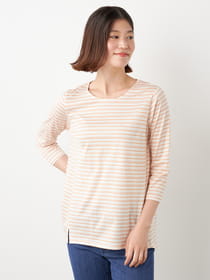 リバーシャロンボーダーTシャツ