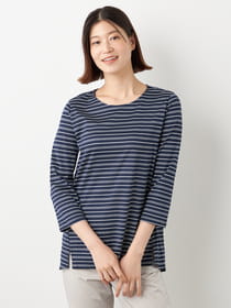 リバーシャロンボーダーTシャツ