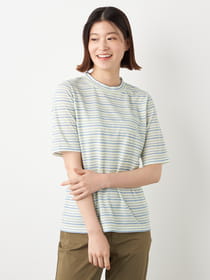 タックジャガードボーダーカットソー